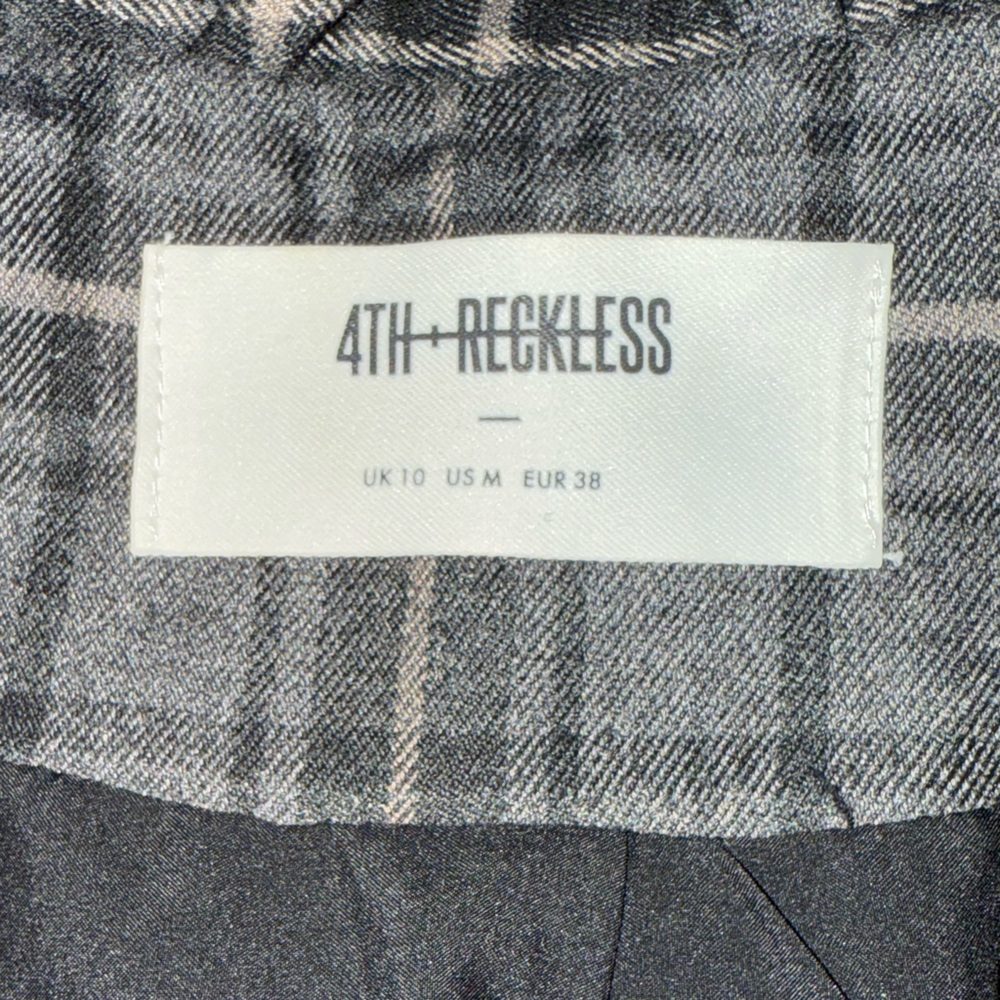 4th and Reckless Plaid Blazer M - Picture 9 of 10